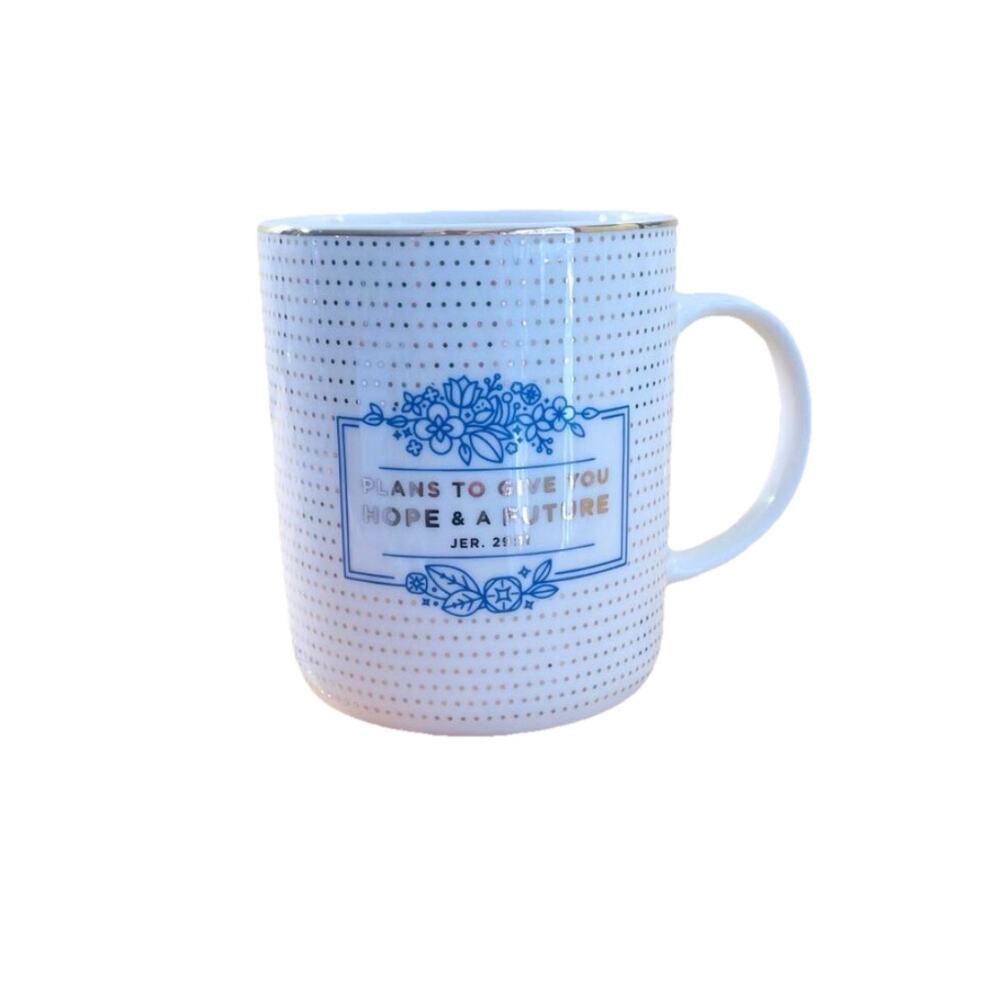 Christian Gifts Coffee Mug Cup "Plans to Give You Hope" 12oz Inspirational